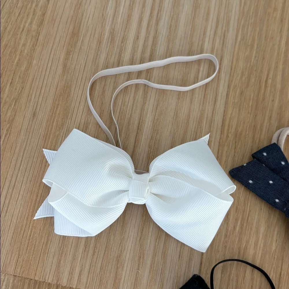 Set of 3 Neutral Colored Baby Girl Headbands